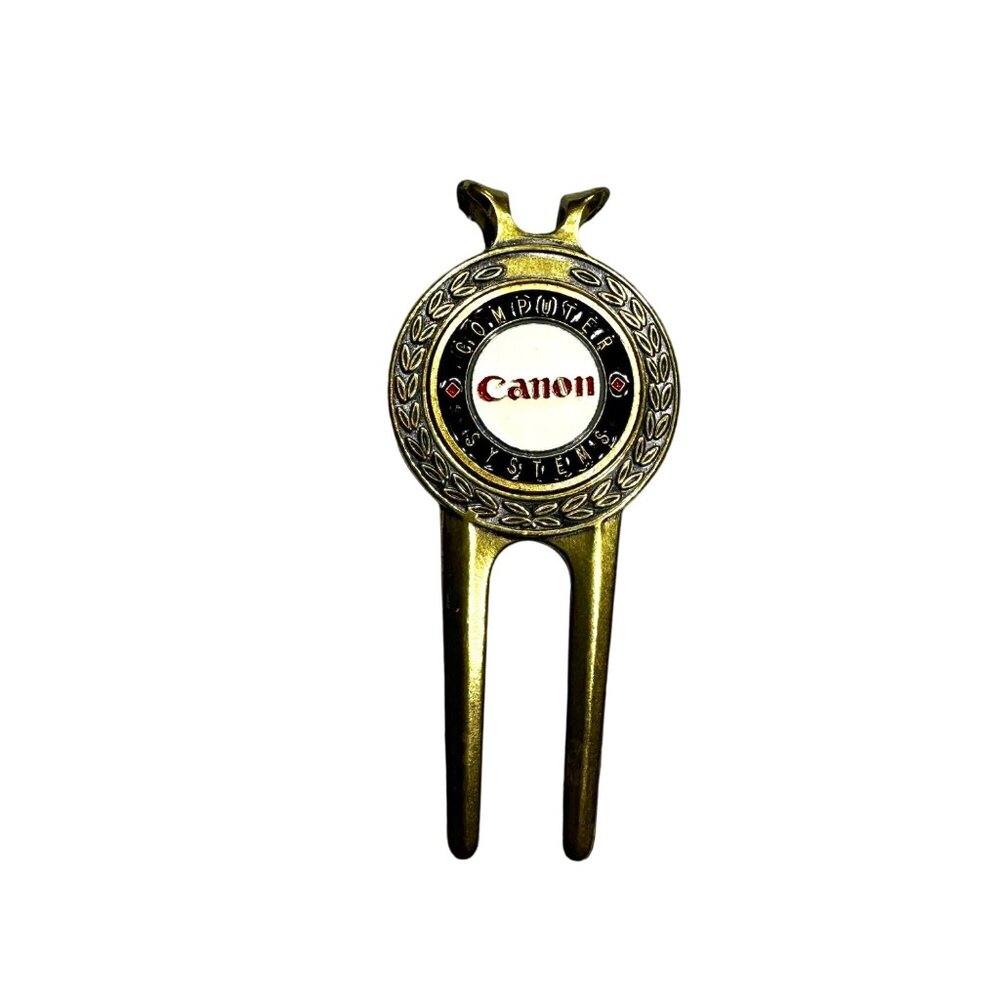 Canon Computer Systems Brass Golf Divot Repair Tool Brass Golf Design